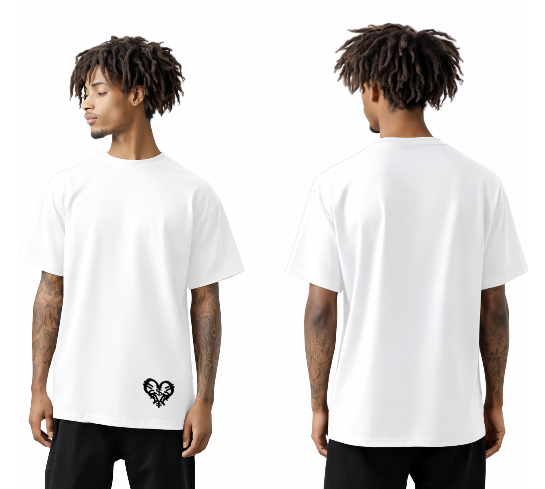 White Hem Logo Tee