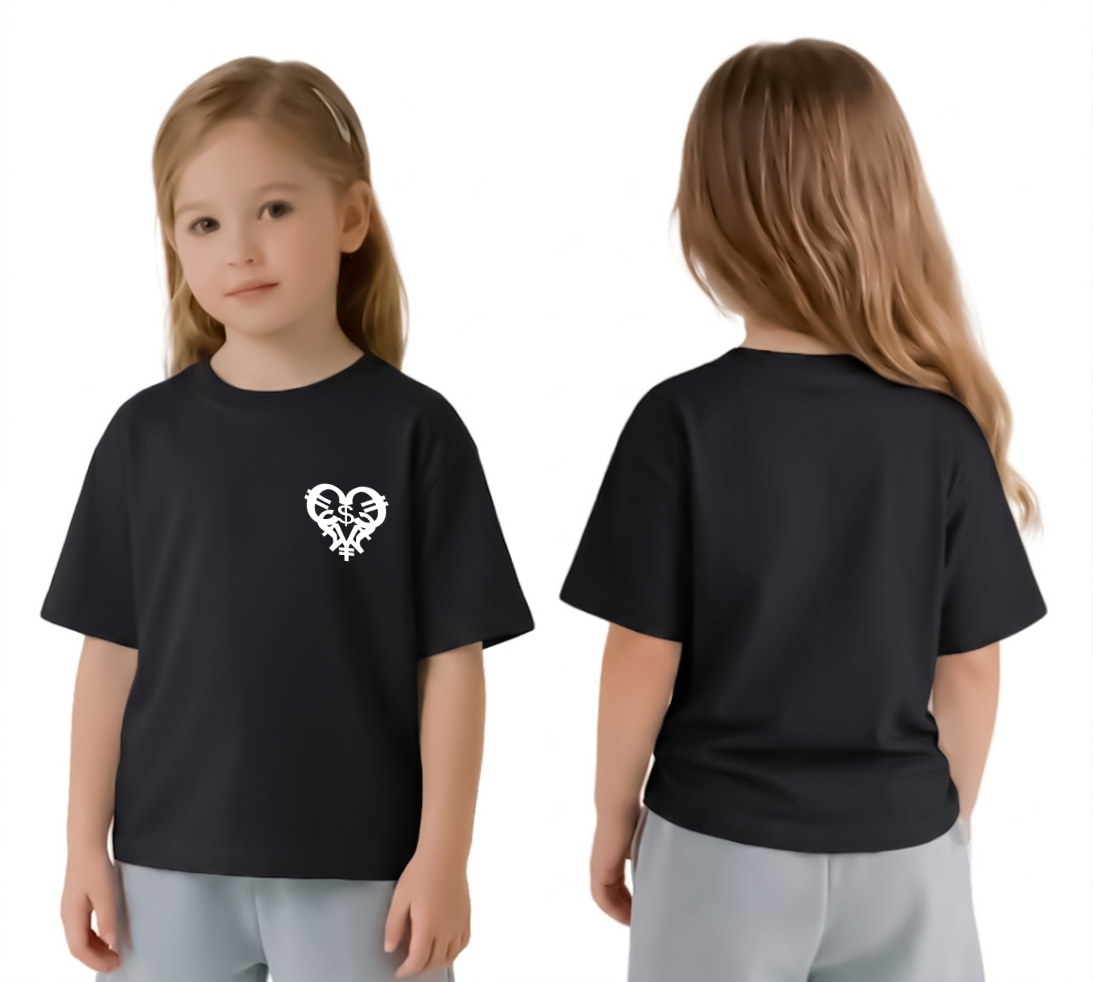 Kids Black Logo Tee