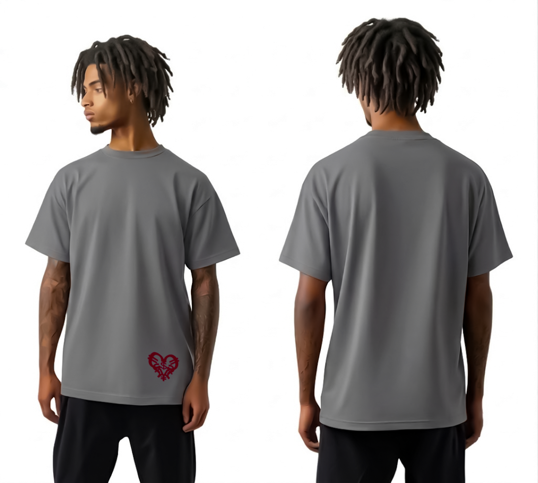 Grey Hem Logo Tee