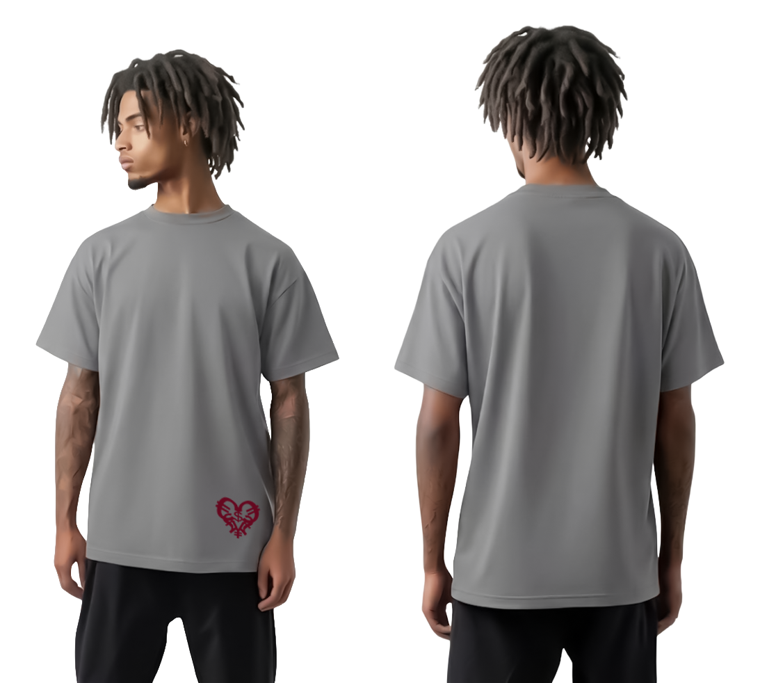 Grey Hem Logo Tee